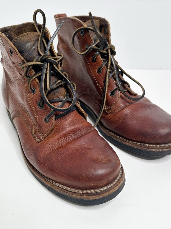 Frye Men’s Cognac Leather Lace Up Boots Size 10 main image 7